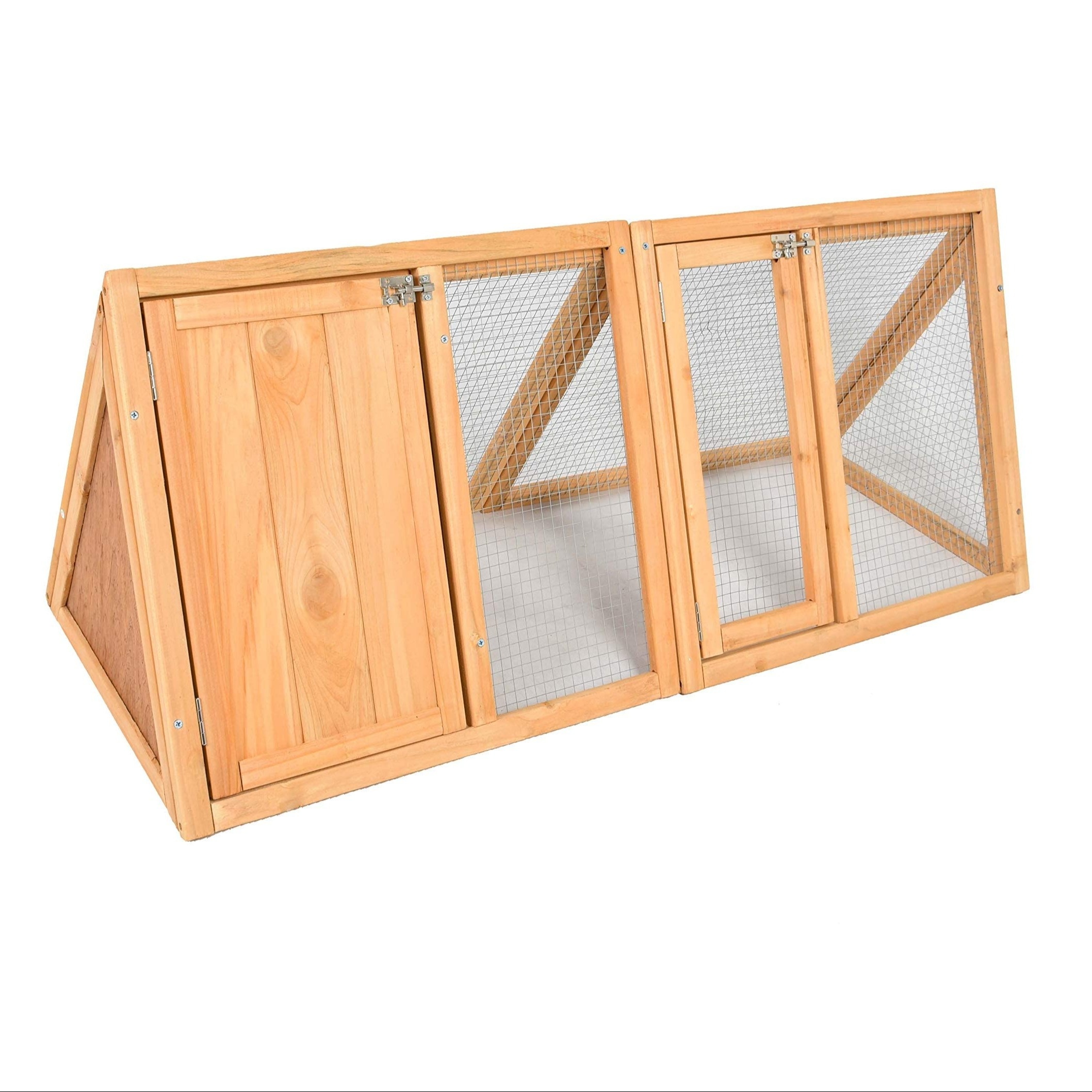 TEMU Rabbit Hutch Wooden Bunny Cage A-frame Chicken Coop For Small Animals