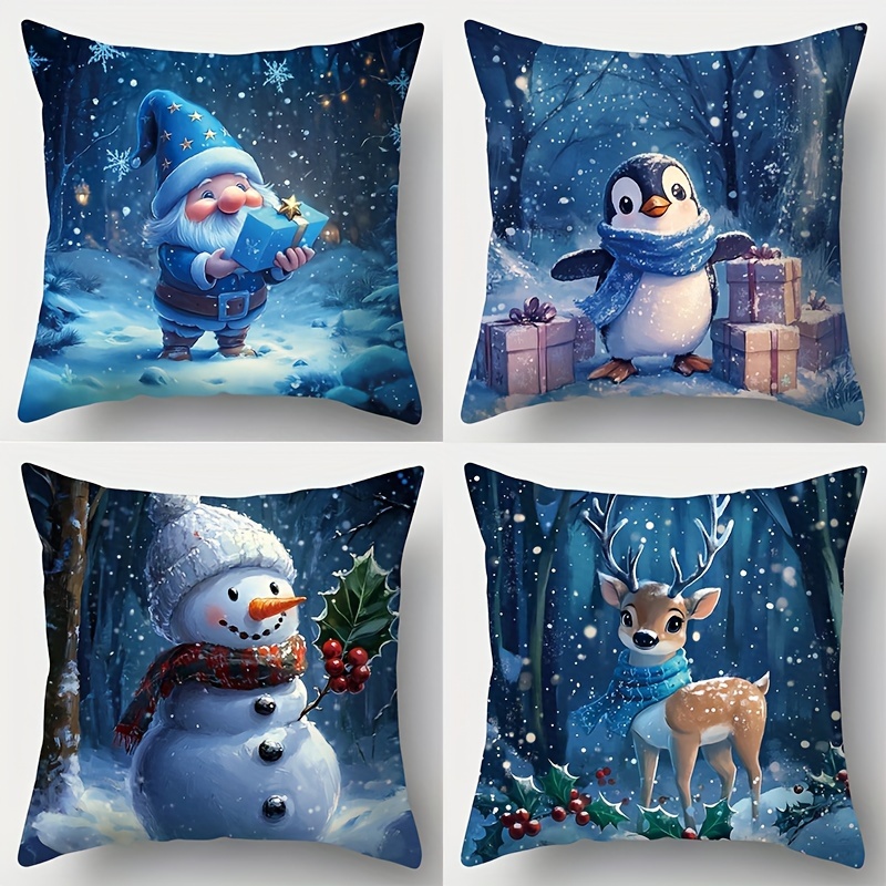 

4pcs Christmas , Decoration, Decoration, Decoration, Living Decoration, Car Decoration, Sofa Decoration