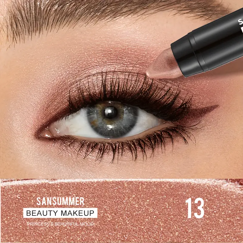 6 color waterproof eye shadow stick gift box pearlescent matte treatment to create and lasting eye makeup lasting shadow to create dailymakeup details 8