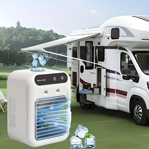 2025 portable mini personal air cooler humidifier with 500ml tank usb for bedroom office camping car desk cooler portable room airflow solution cooling device