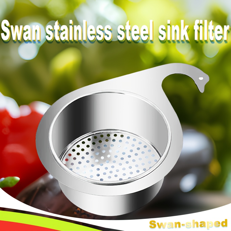 TEMU Stainless Steel Strainer - Durable, Non-food Grade Metal Filter For Home & Restaurant Use