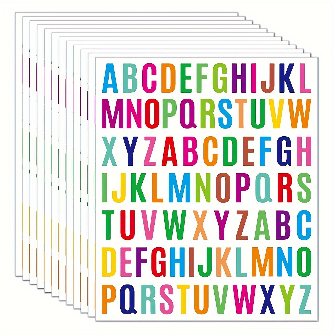 3pcs 1-inch Alphabet Stickers - Durable Pvc, Industrial Labeling, File Organization, Water Bottles, Mugs, Mailboxes & More