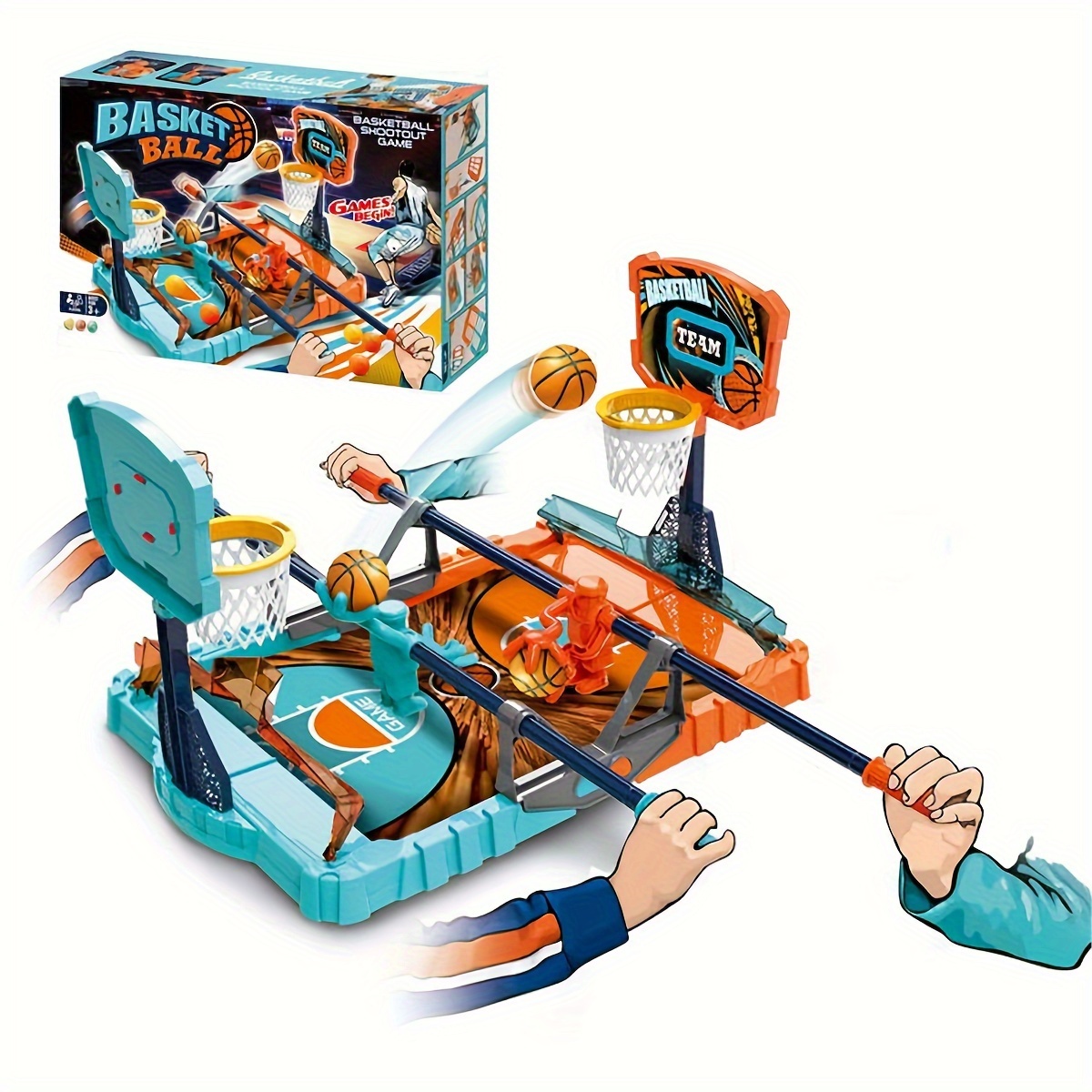 

Board Game Basketball Shoot Out Game, Basketball Shoot Tabletop Game For Kids Ages 8 And Up, For 2 Players
