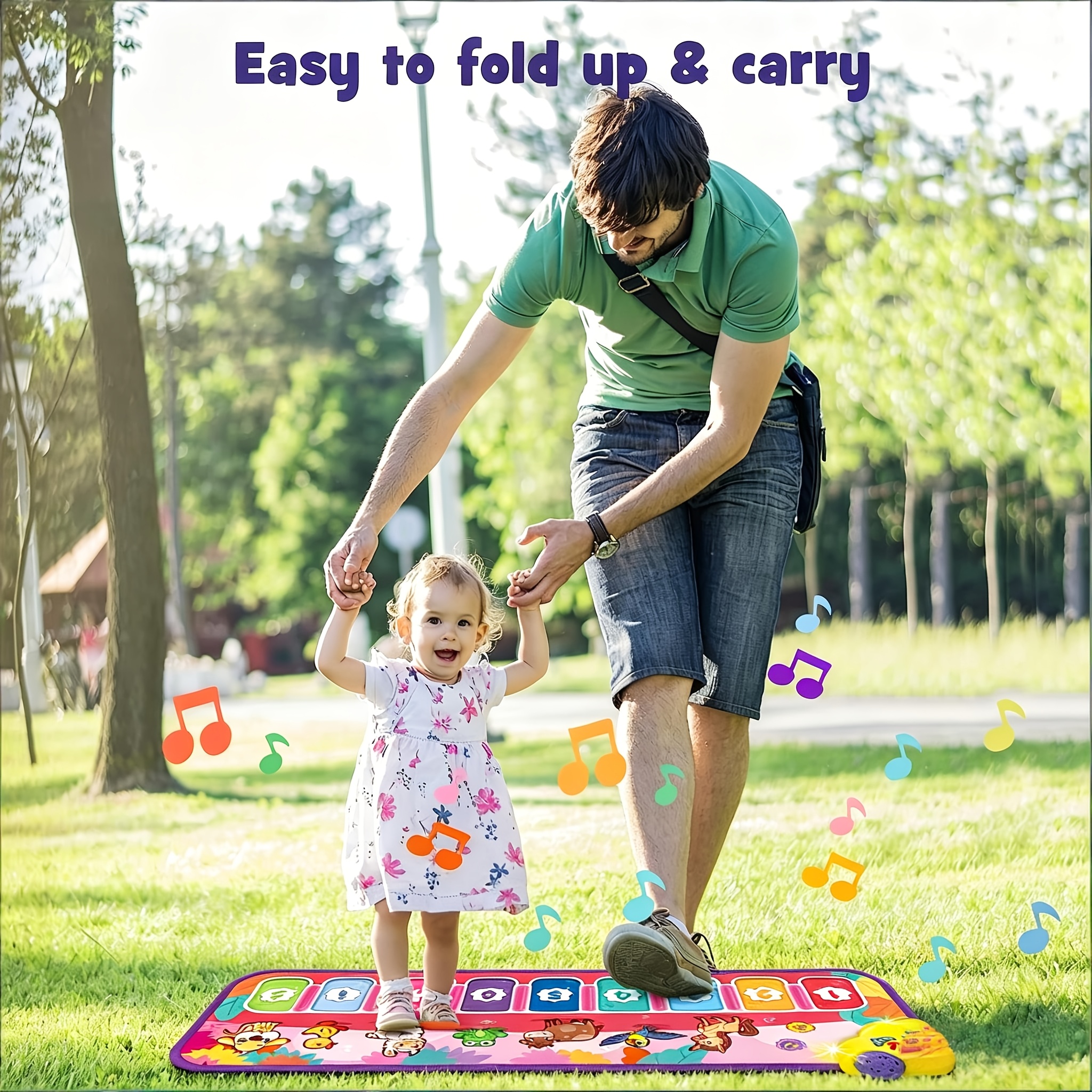 TEMU 39-inch Multi-functional Piano Keyboard Pad, Music Education Toy, Recognition, Basic Piano Practice, Perfect Gift For Infants And Toddlers For