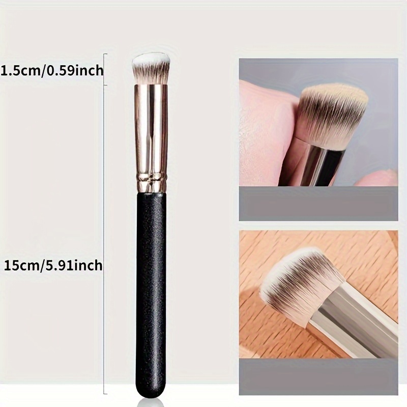 Professional Kabuki Brush, 270 Concealer Brush, Dense Synthetic Bristles For Flawless Makeup Application, Ideal For Blending Creams And Liquids, Essential Beauty Tool
