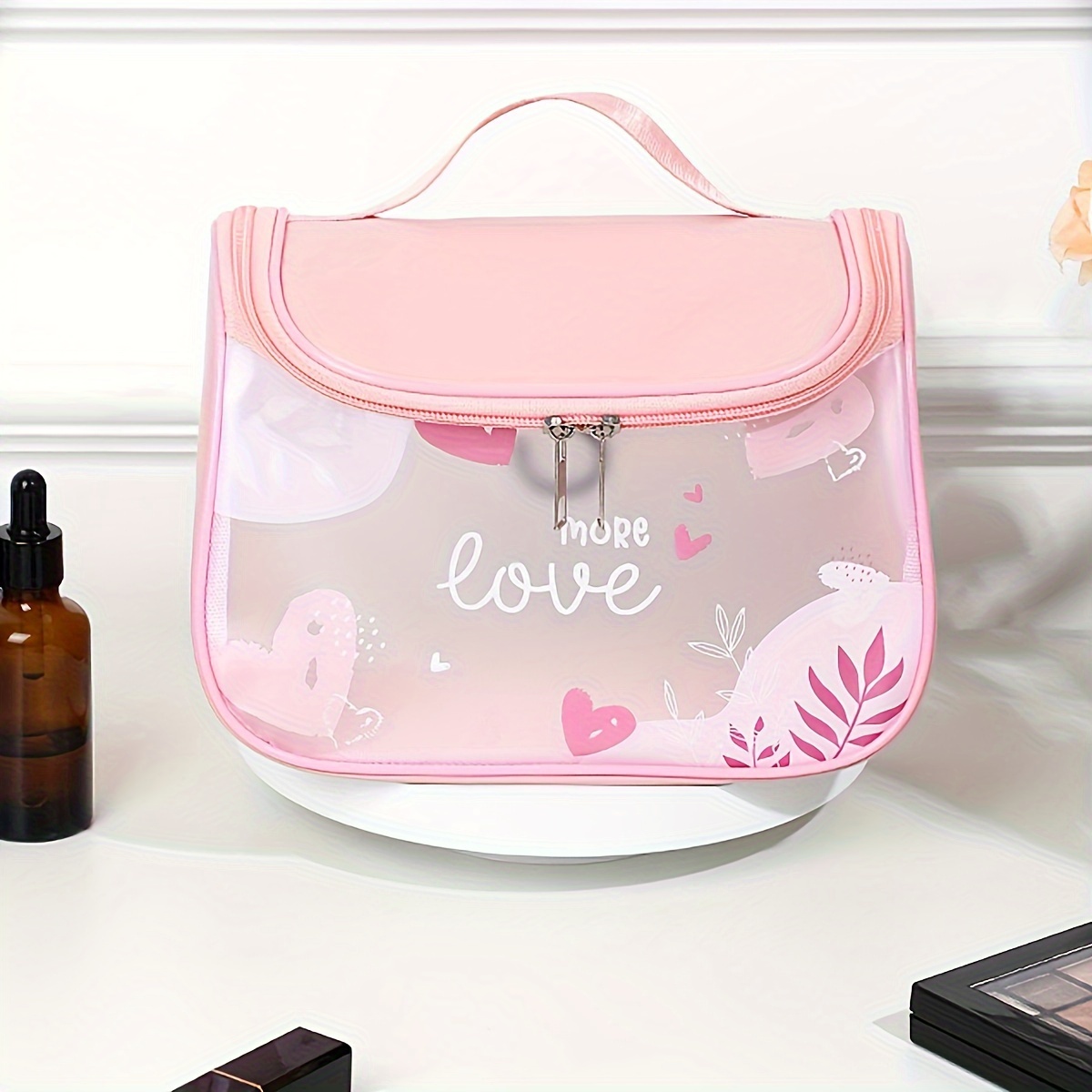 

Pu Frosted Waterproof Portable Makeup Wash Bag