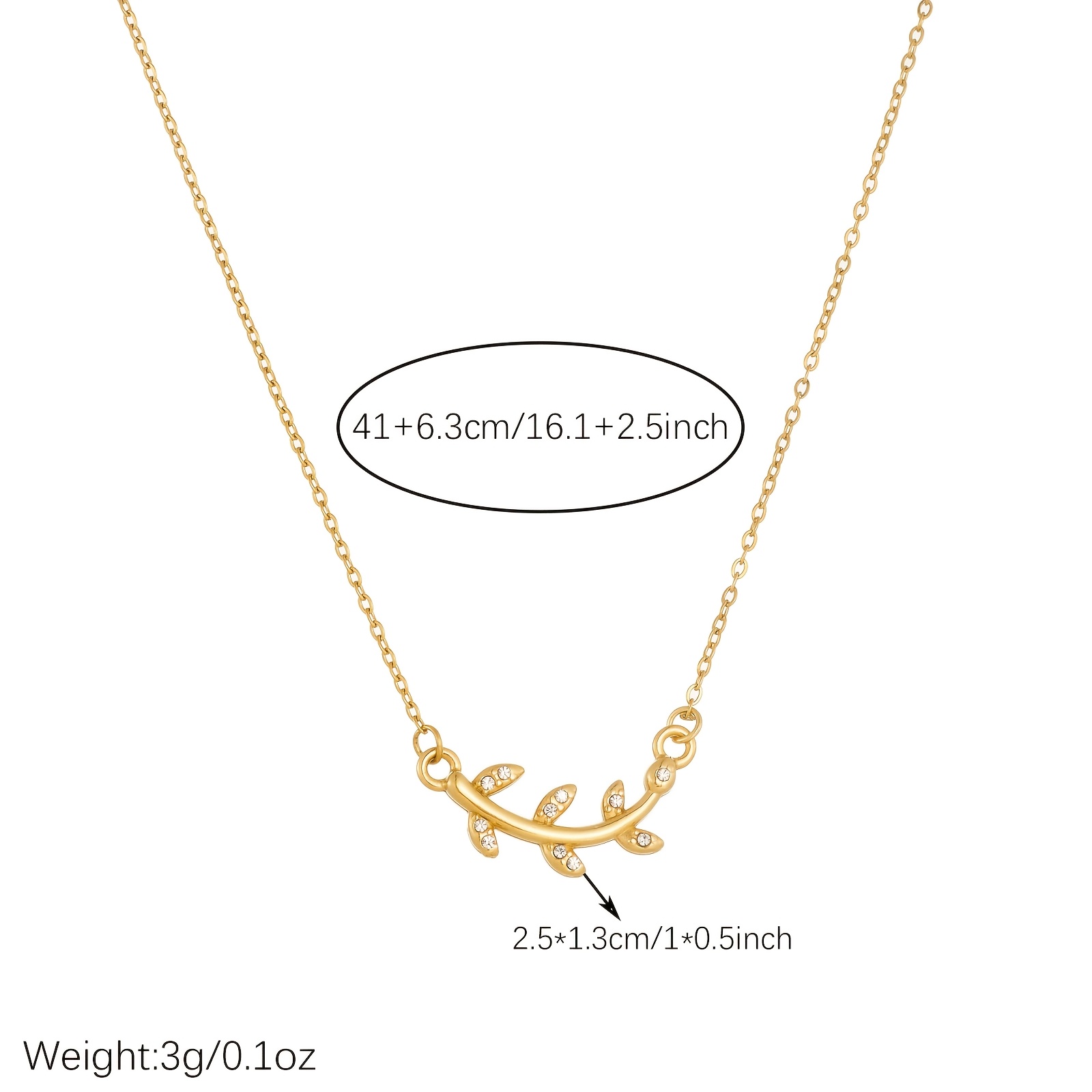 Women's Rhinestone Tree Branch Pendant Necklace