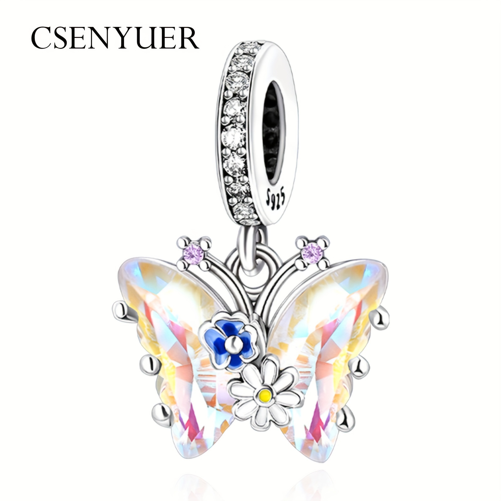 

Original For Bracelet Necklace Phantom Butterfly Dangle Charm Fits European Charm Bracelet Women 925 Sterling Silver Pendant Bead Jewelry