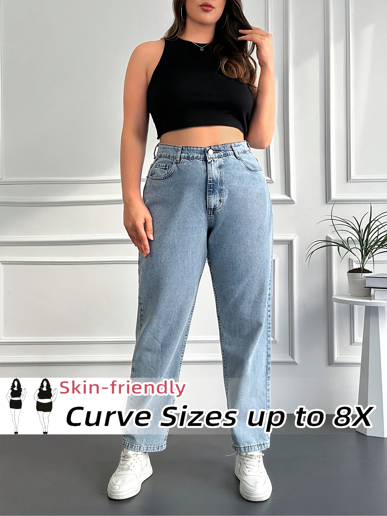 extra large high waist stretch denim jeans women 200 300 lbs
