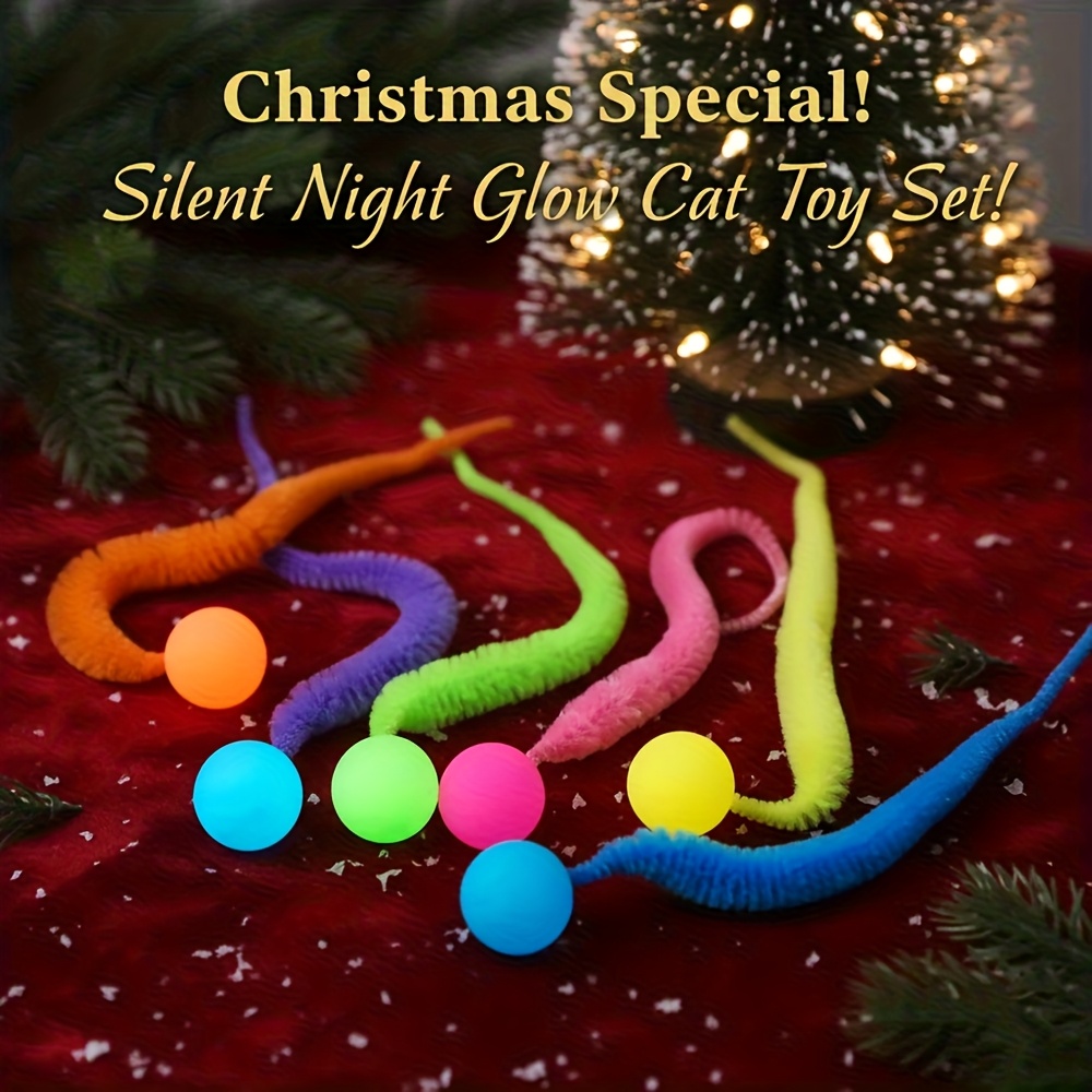 Luminous Striped Cat Toy Ball