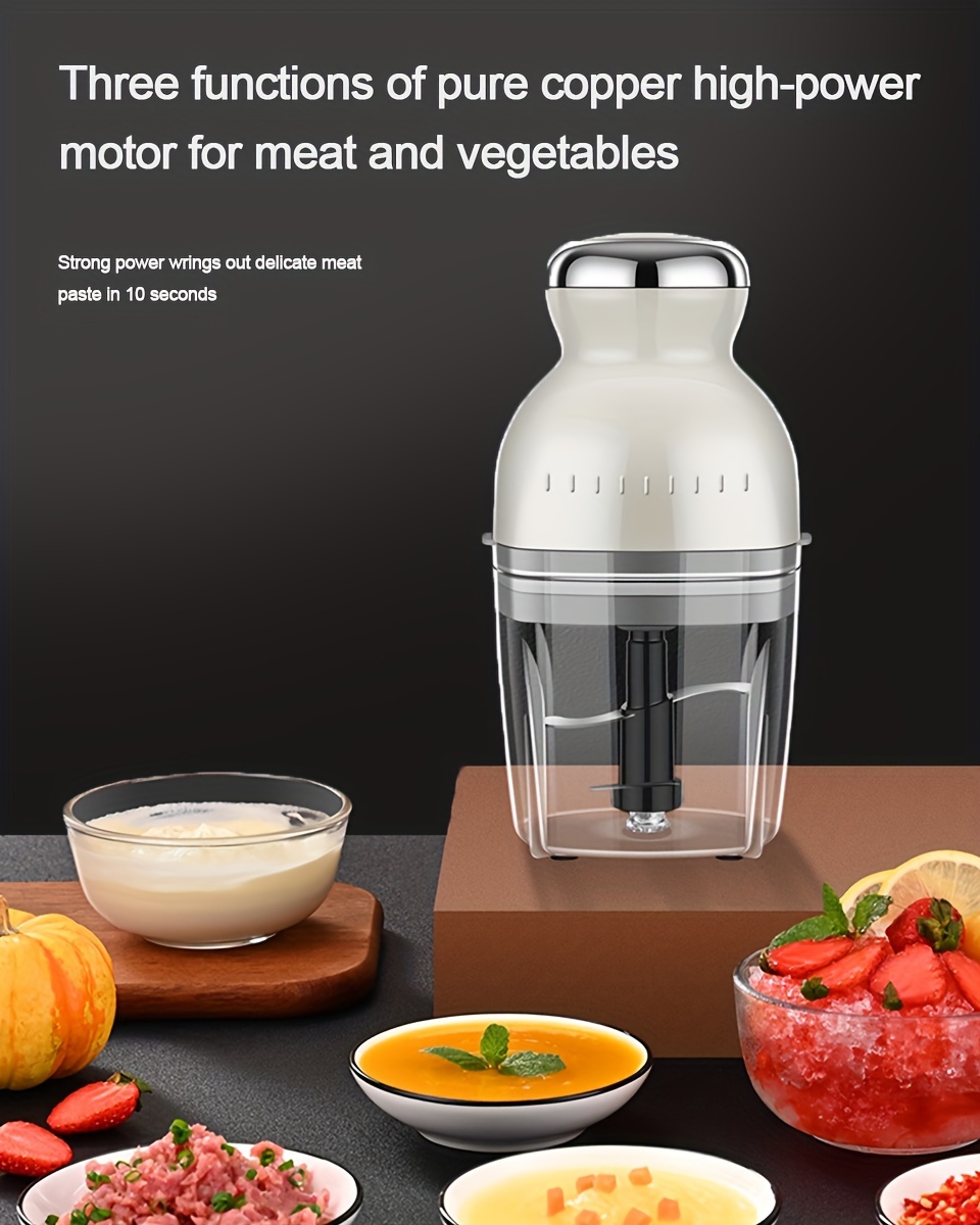 1pc   110v meat grinder multifunctional mini cooking machine portable   grinder electric meat grinder vegetable cutter suitable for 4 5 people with a capacity of 1 3   Product details 2