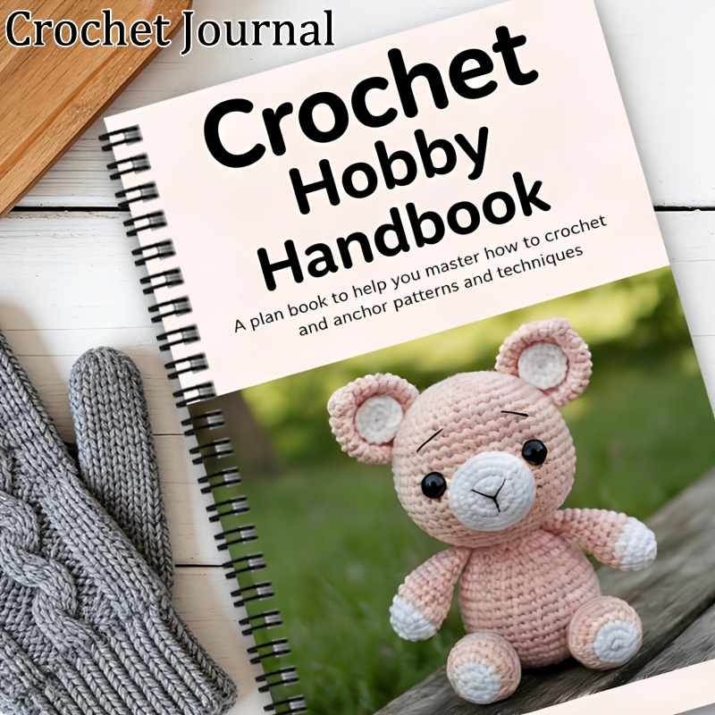 TEMU 1pc Funny Crocheting Spiral Notebook & Crocheters Log Book Journal, Knit & Crochet , Yarns, Hooks, & Designs, Crochet Gifts For Crochet Lovers