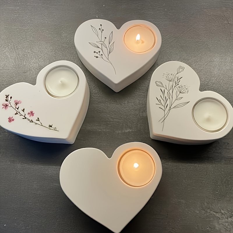 

Silike Lufei Heart Shaped Silicone Candle Holder Molds For Diy Resin Crafts, Concrete Casting And Home Decor – Durable Silicone Material, Unique , Tea Light Candle Silicone Resin Molds