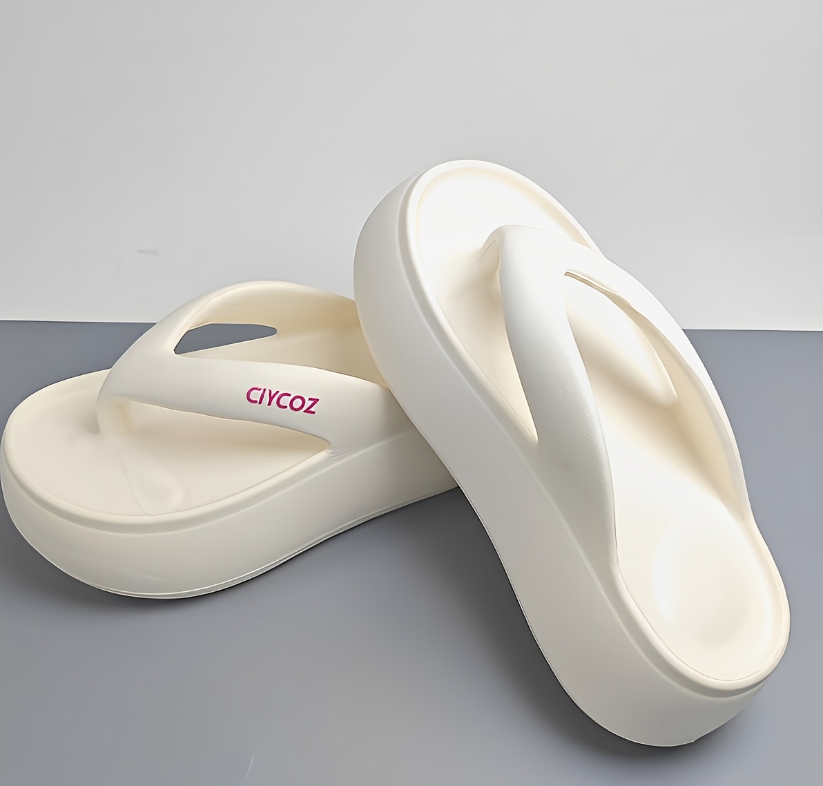 womens eva flip flops 6cm thick sole non slip anti slip sandals for   casual slip on sandals with civcoz branding eva upper sole casual footwear   eva upper sandals Product details 1