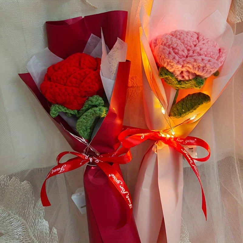 Ramo de flores secas Ramo de flores naturales Ramo de flores decorativas  para bodas DIY Fiesta en casa regalos del día de San Valentín - Rosa