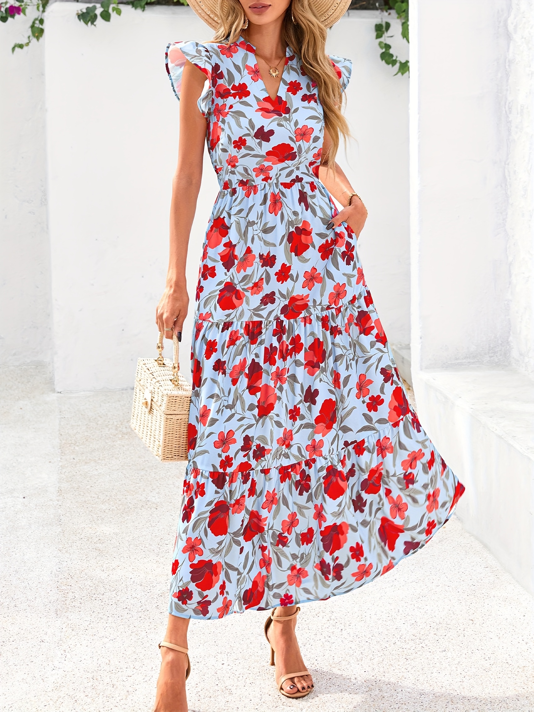 princess polly baby blue dress Boho Summer Dresses | Bohemian Sundress For Women main image 1