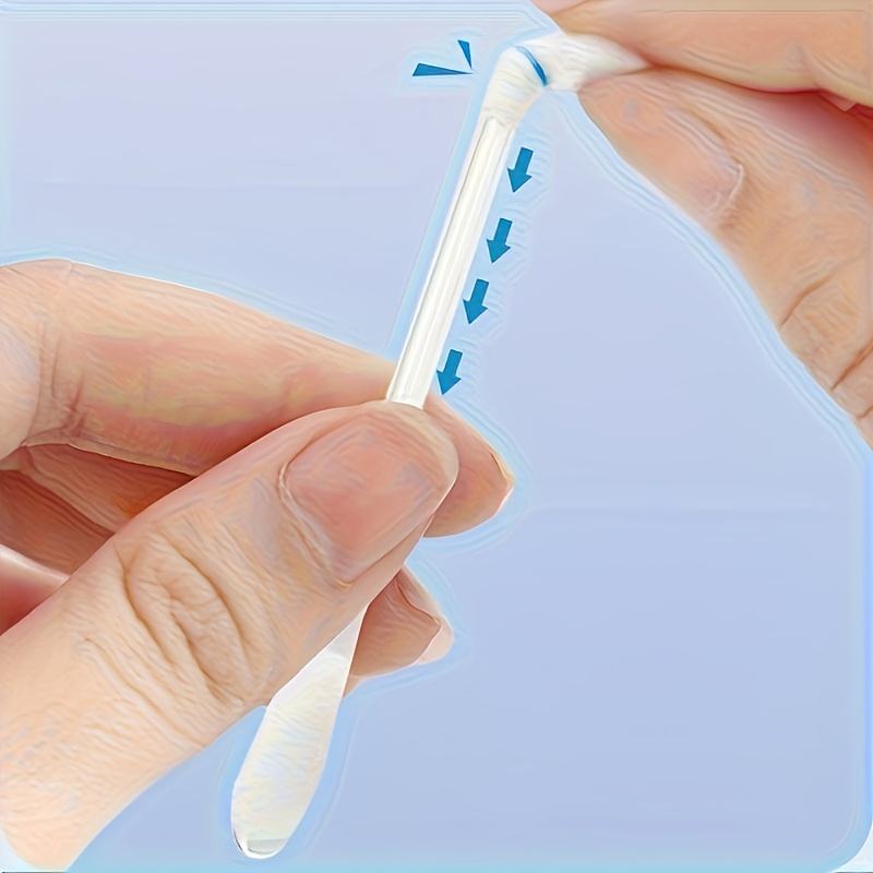 10pcs portable swabs individually wrapped   for personal care ideal for   camping travel essentials portable swabs individually wrapped swabs swab for wound care nail polish organizer nail polish storage nail polish bag ear cleaning stick ear pick daily small items travel accessory must have toiletrie Product details 9