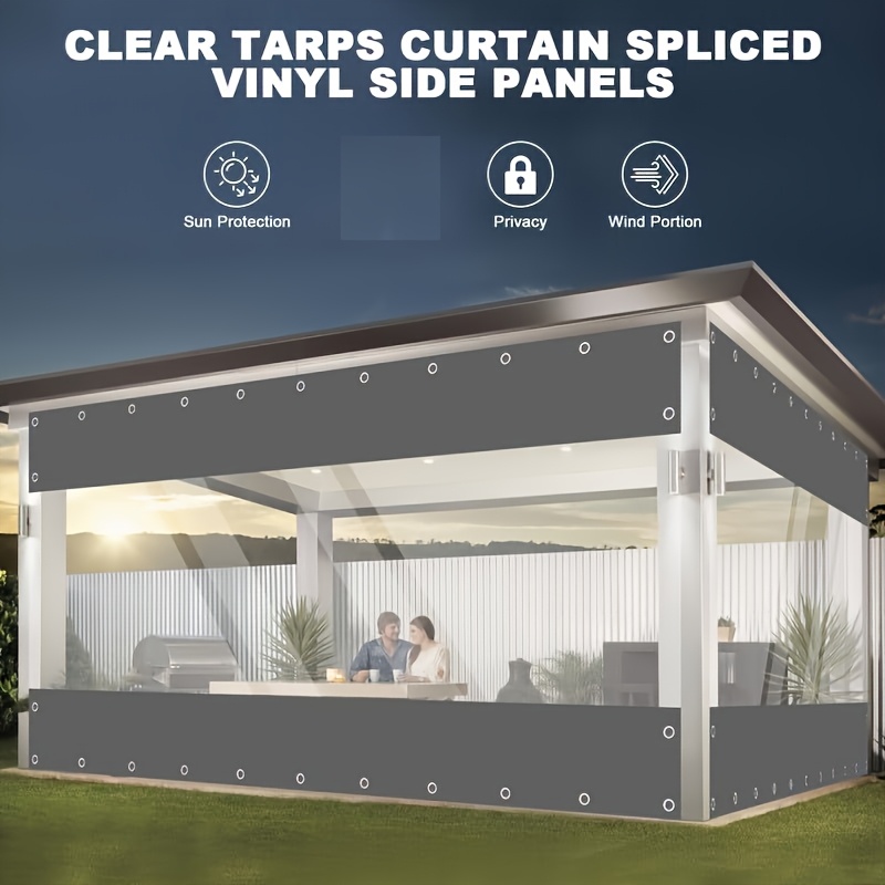 Amazon｜パティオカーテン屋外ビニールカーテンクリアタープ