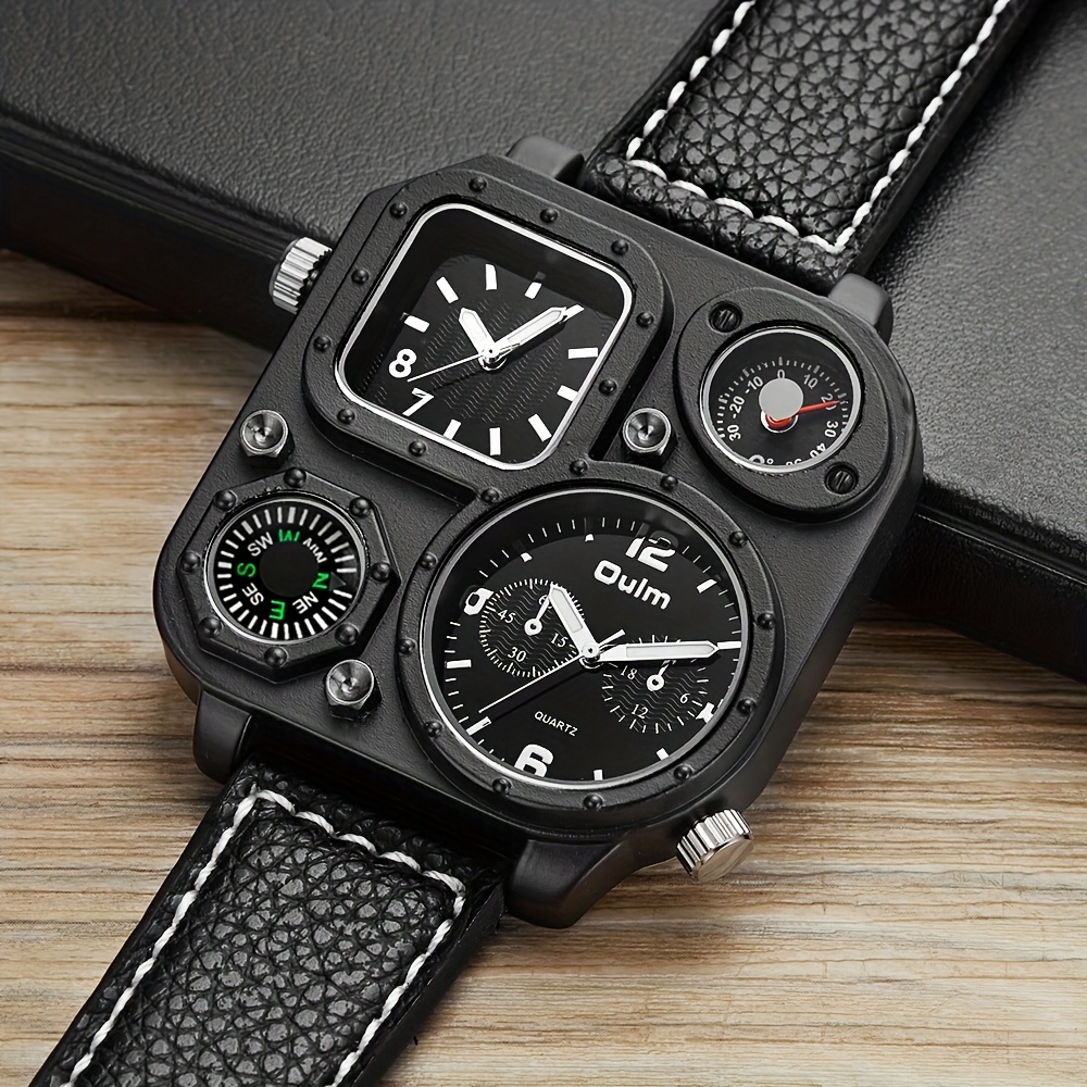 TEMU Mens Stylish Watch Luxury Quartz Watch