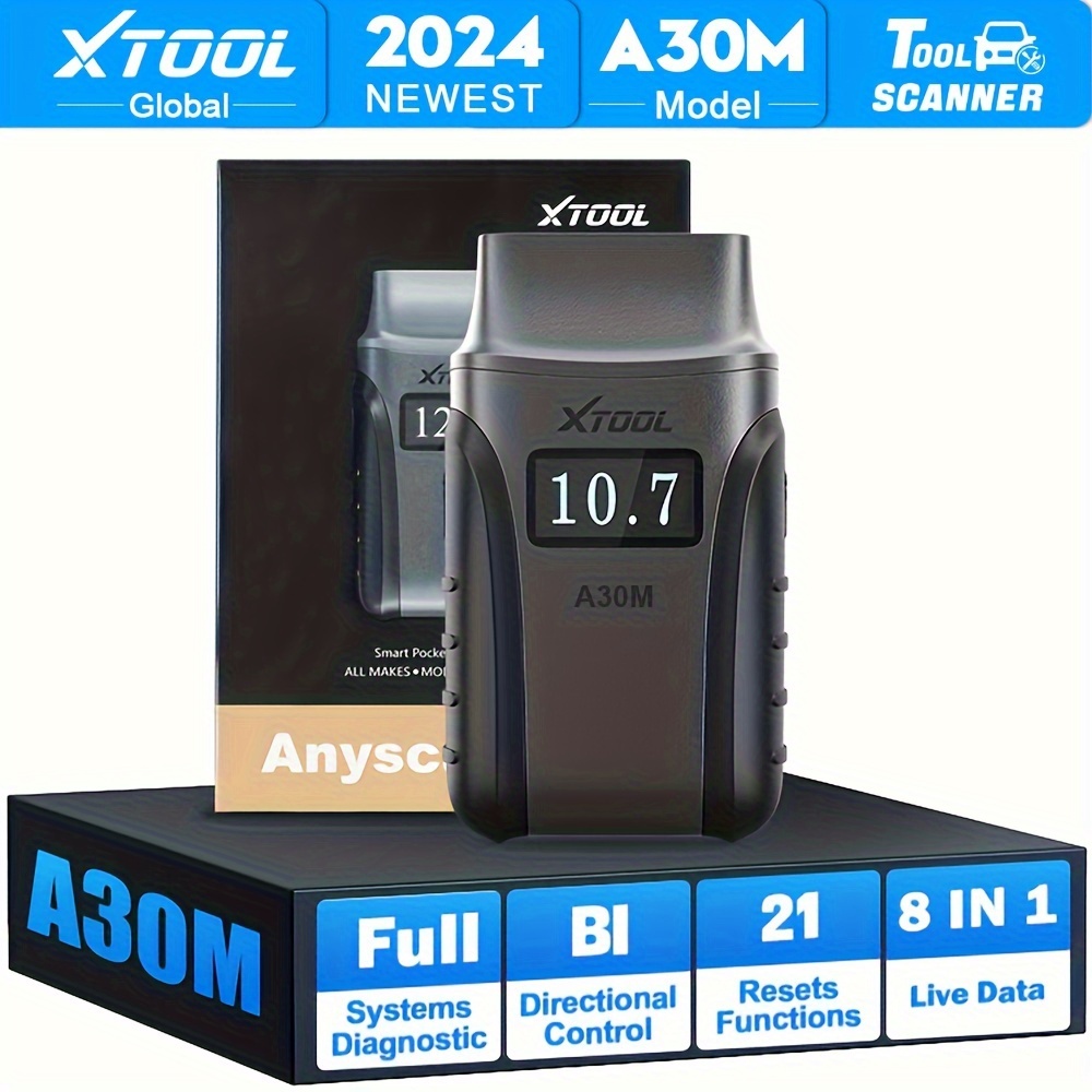 

Xtool A30m Wireless Obd2 Scanner For With , 2025 Latest Bidirectional Scanning Tool, Full System Diagnostics, Active Testing, 21+:injector Coding/abs Bleeding/sas/oil/epb/gear Learning/bms Etc, Free