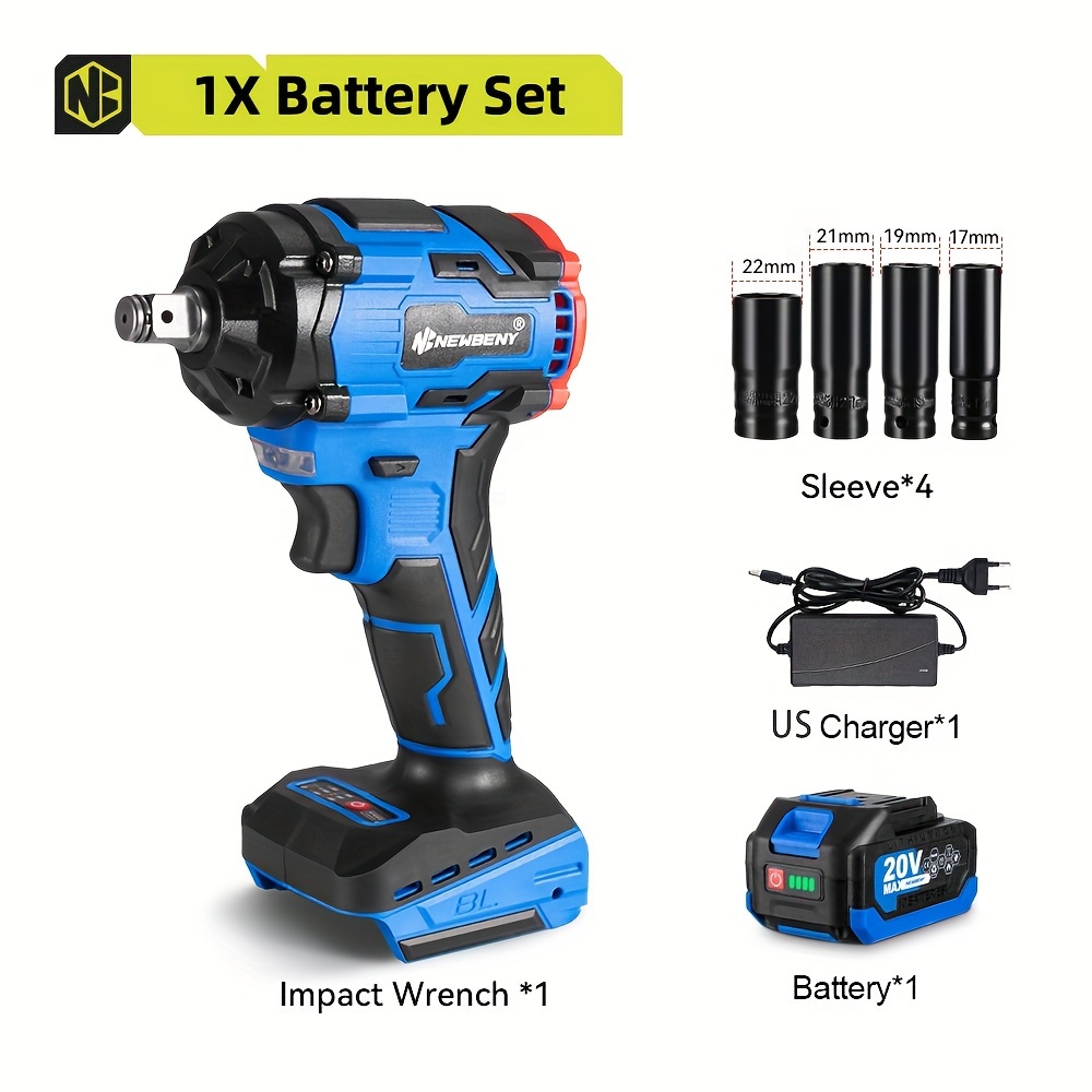 1000n.m brushless electric impact wrench high torque