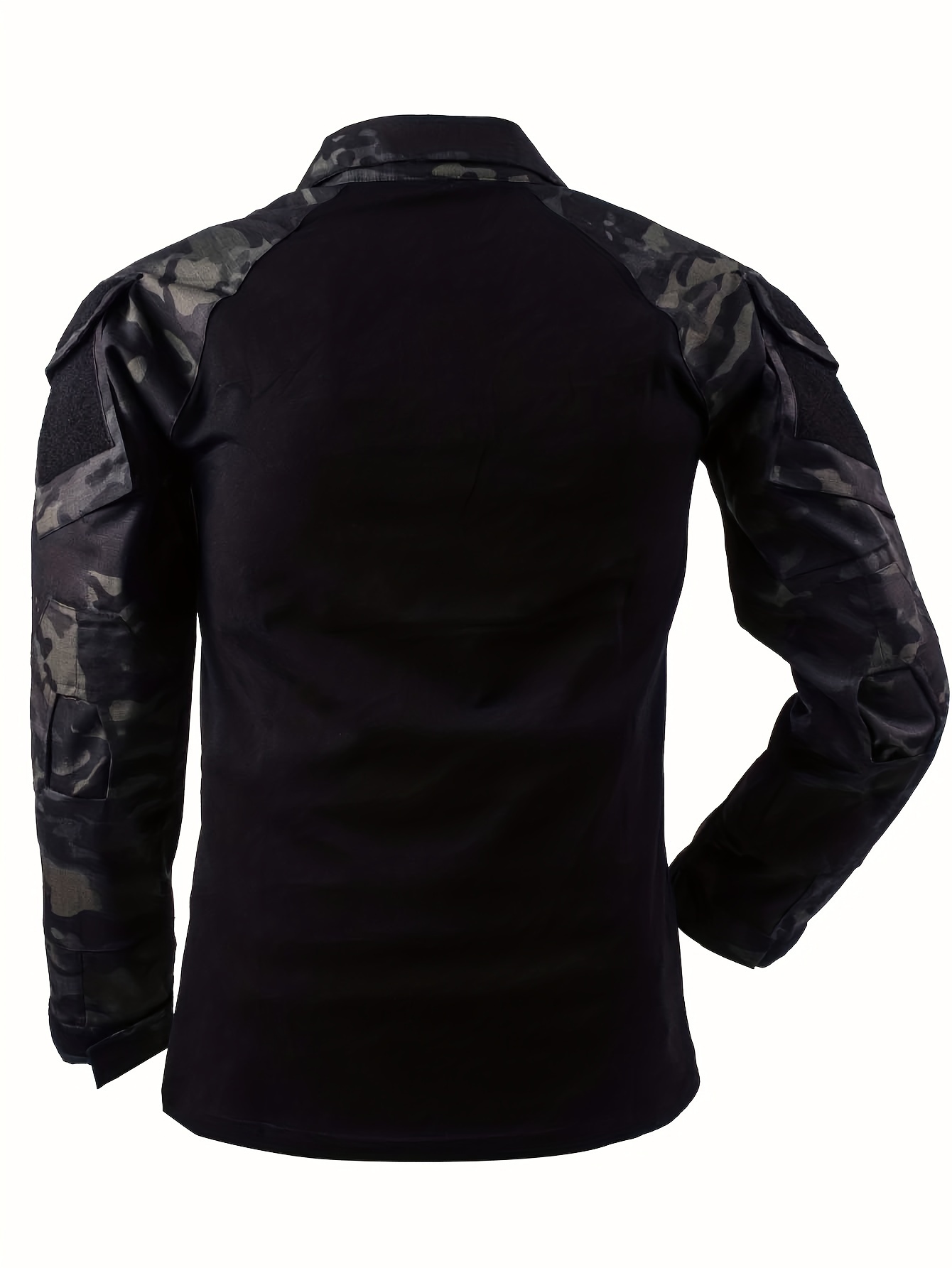 Camisa Táctica Patrón Camuflaje Hombres Camisas Manga Larga - Temu