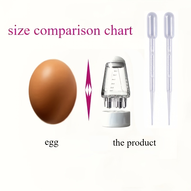 Image of 1pc Hair Growth Serum Massager And 2pcs Droppers - Transparent Storage, Steel Ball Rolling Dispensing, For Scalp Nourishment, Hair
