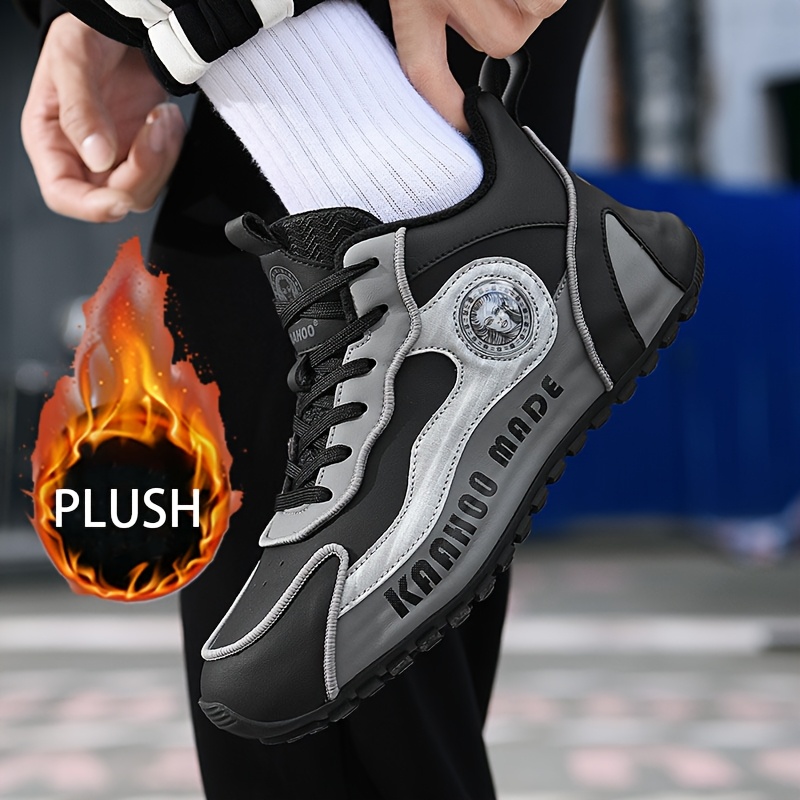 Zapatos de running para hombres de Kamoo: Diseño de alta altura, tela transpirable y suela de goma duradera para actividades al aire libre cómodas
