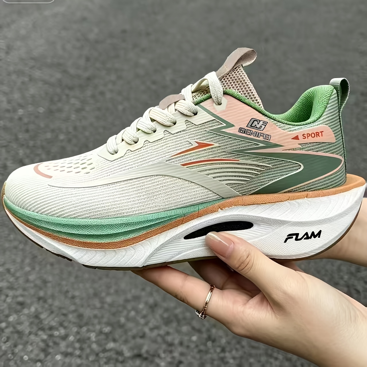 TEMU Women's New Platform Spring/summer Breathable Outdoor Trail Running Shoes, Spring Comfortable Mesh Breathable Women's Shoes, Shoes, Stylish And