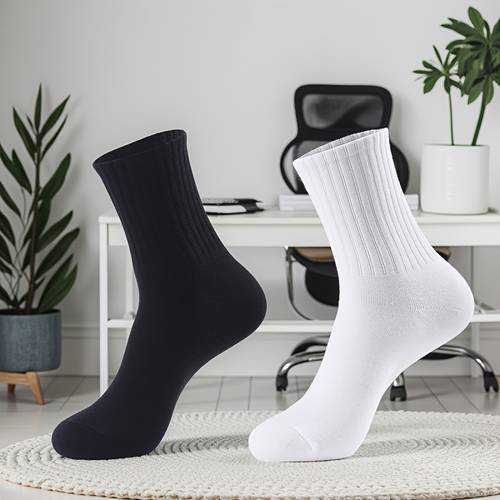 10 12 double solid color high elastic flat panel 168 business mens socks womens socks business boat socks tube socks sports socks casual socks breathable socks sweat absorbing socks suitable for outdoor sports parties