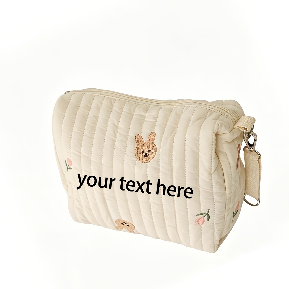 TEMU Personalized Custom Embroidery Travel Storage Bag, Outdoor Hanging Bag Organizer, Cute Travel Storage Bag With Embroidery Pattern, Suitable For