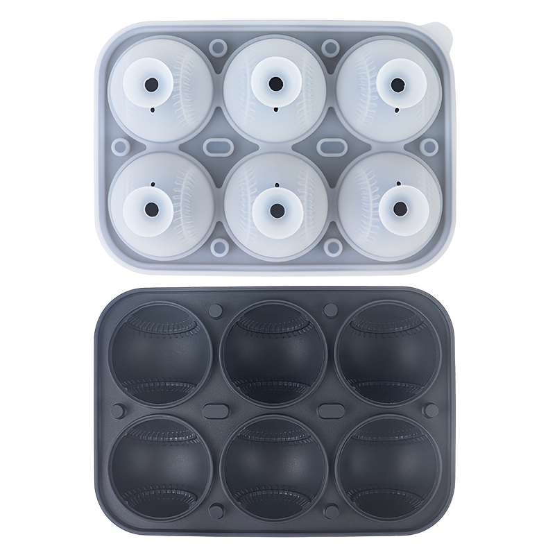 Baseball Sphere Ice Cube Mold 3D Large Baseball Silicone Mold