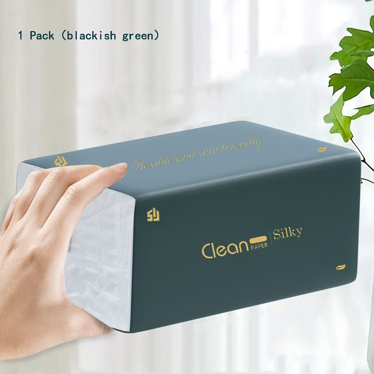 Image of 1 Pack, -ply Tissues - 320 Count, Thick Embossed Tissues Made Wood , Suitable For Kitchens, Bathrooms, Are Absorbent, Durable, And Ideal For Home, Travel, School, Office, Restaurants, And Dor