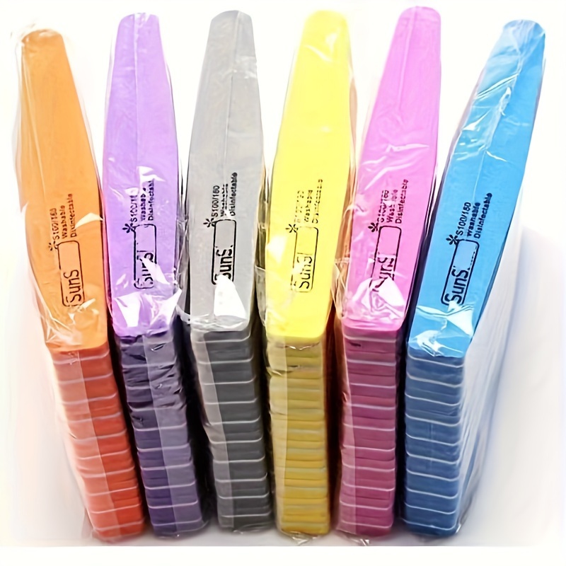 

10pcs Of Double-sided Nail Files, Nail Buffing Tools, Nail Sanding Strips, Diamond-shaped Sponge Files, Specifically For And Pedicures, Featuring A Dual Grit Of /180, High , To Nails.