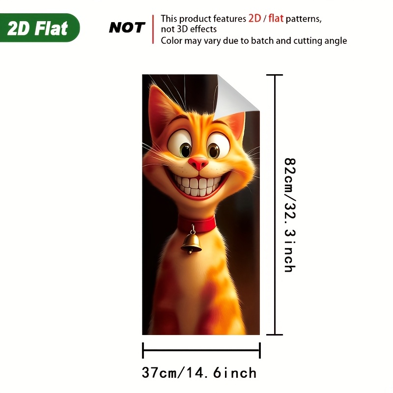 1pc 2d With 37 × 82cm Garbage Bin Sticker Mural, Outdoor Trash Can Decoration, Self-adhesive And Removable, Suitable For Kitchen Decor Trash Can Stickers