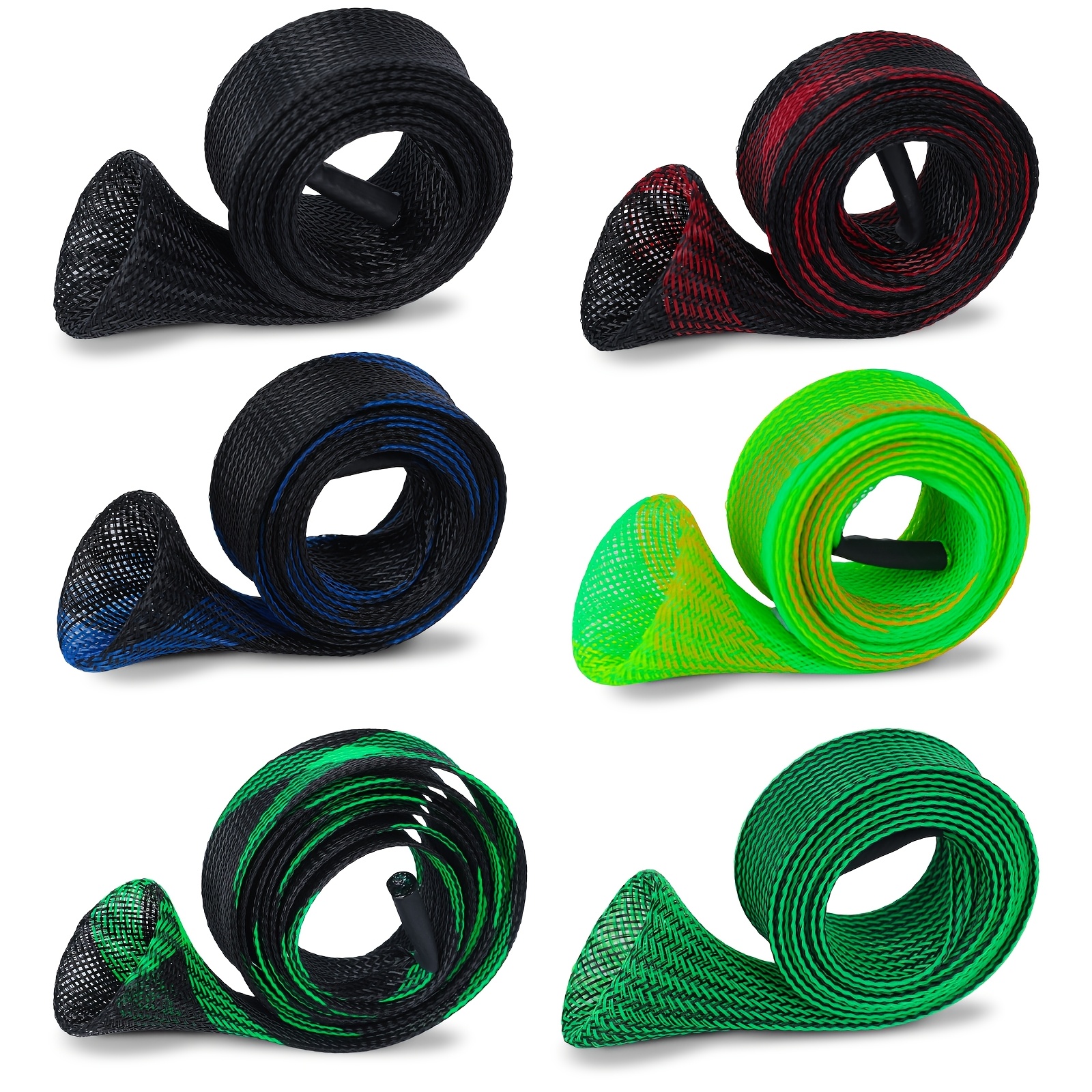 TEMU 6/12pcs Fishing Rod Sleeve, Fishing Pole Sleeve Rod Socks Fishing Gear And Equipment Fishing Tools Fishing Lightweight & Rod Protectors For
