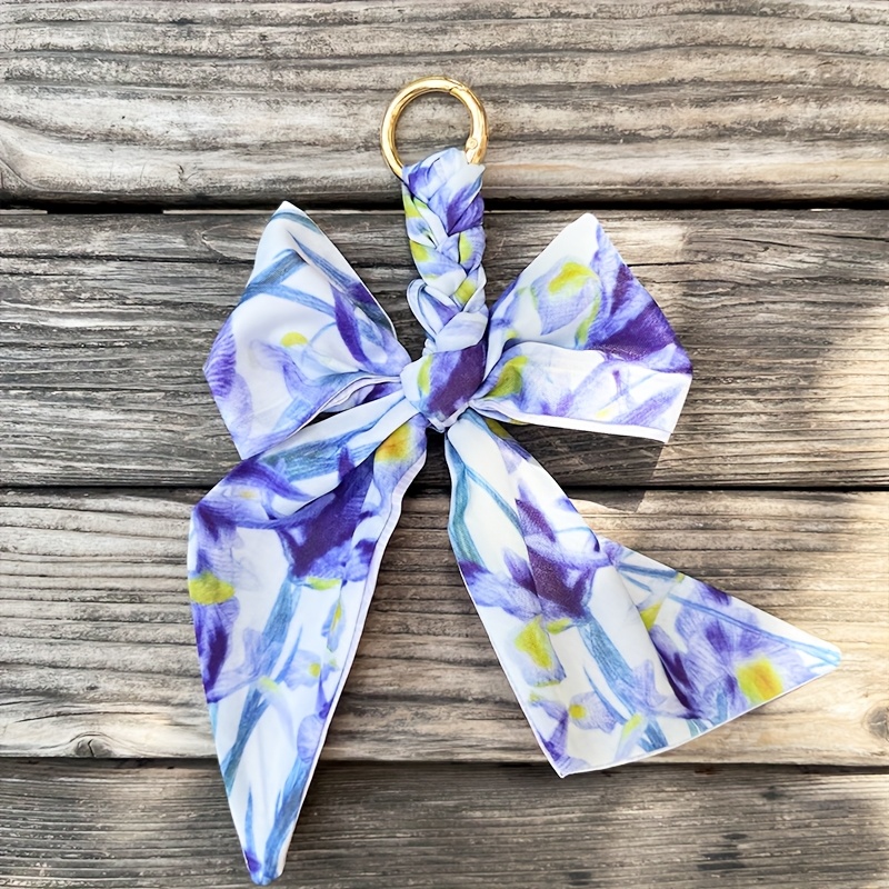 Elegant Bow Knot Keychain for Handbags and Wallets