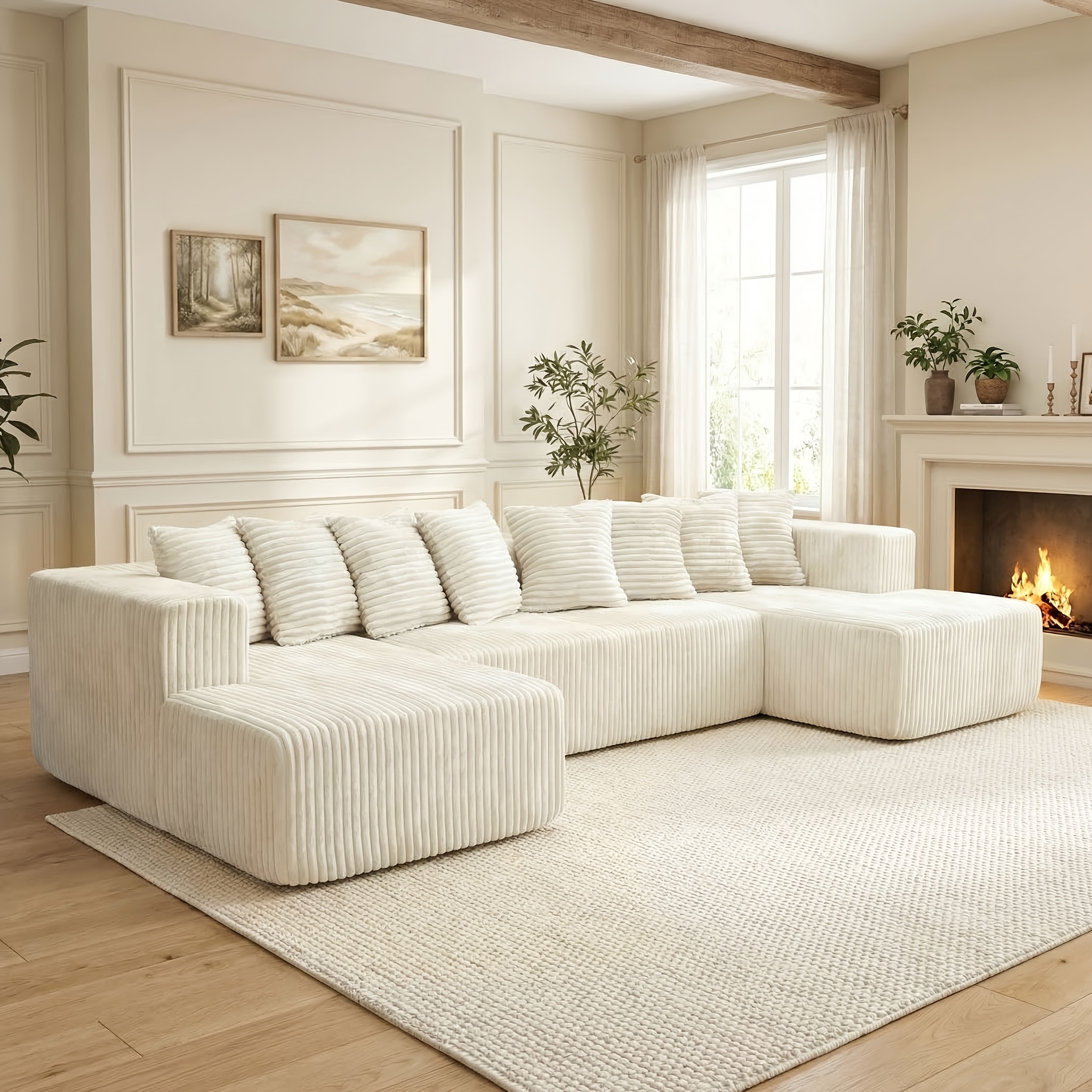 Oversized U shaped Sectional Sofa