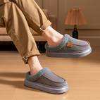 house slippers men with soft fuzzy lining and thick memory foam insulation perfect as warm winter slippers