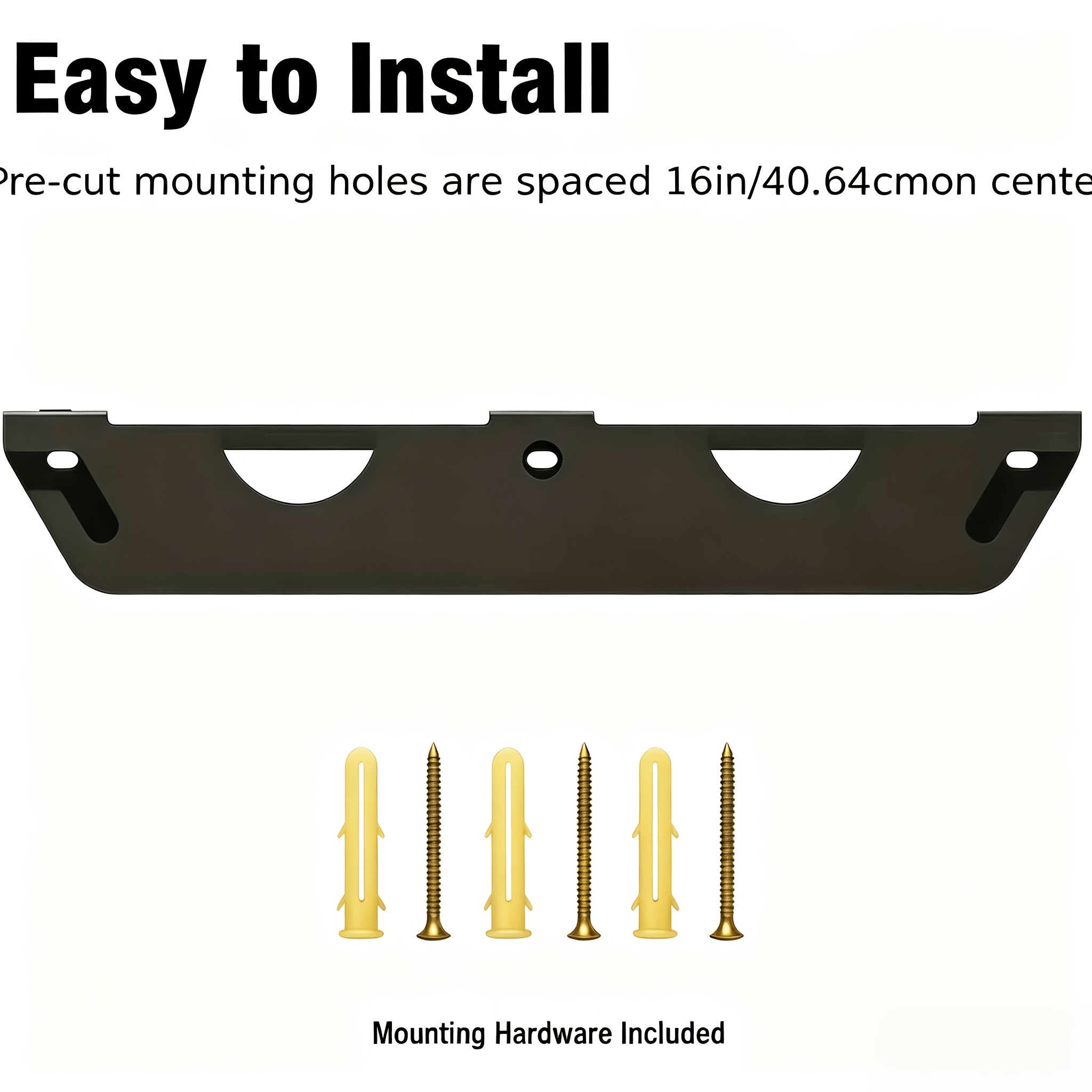 TEMU Wall-mounted Metal Organizer Rack, Suitable For Cutting And Polishing Machines, Featuring A 2-slot Angle Grinder Storage Rack With Rope Hooks,