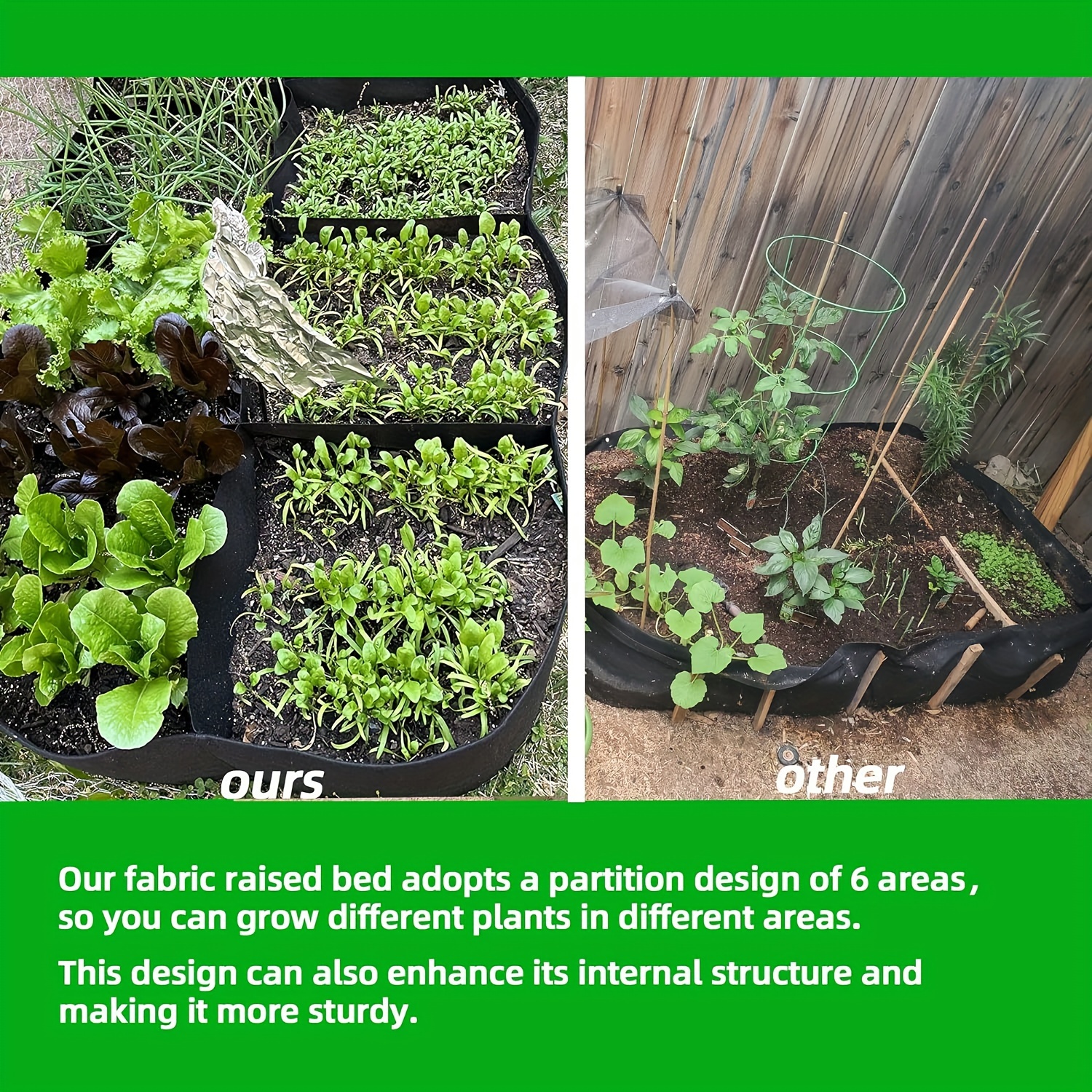Various sizes of Garden Bed Grow Bags