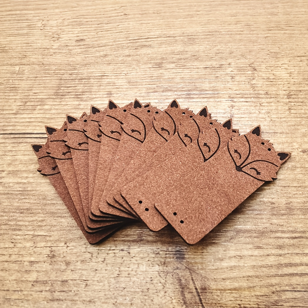 E-shop 10 Stück Braune Kunstleder-Etiketten – Elegante für Bastelprojekte, Scrapbooking, Geschenkanhänger, Partydekorationen – Langlebige Synthetische