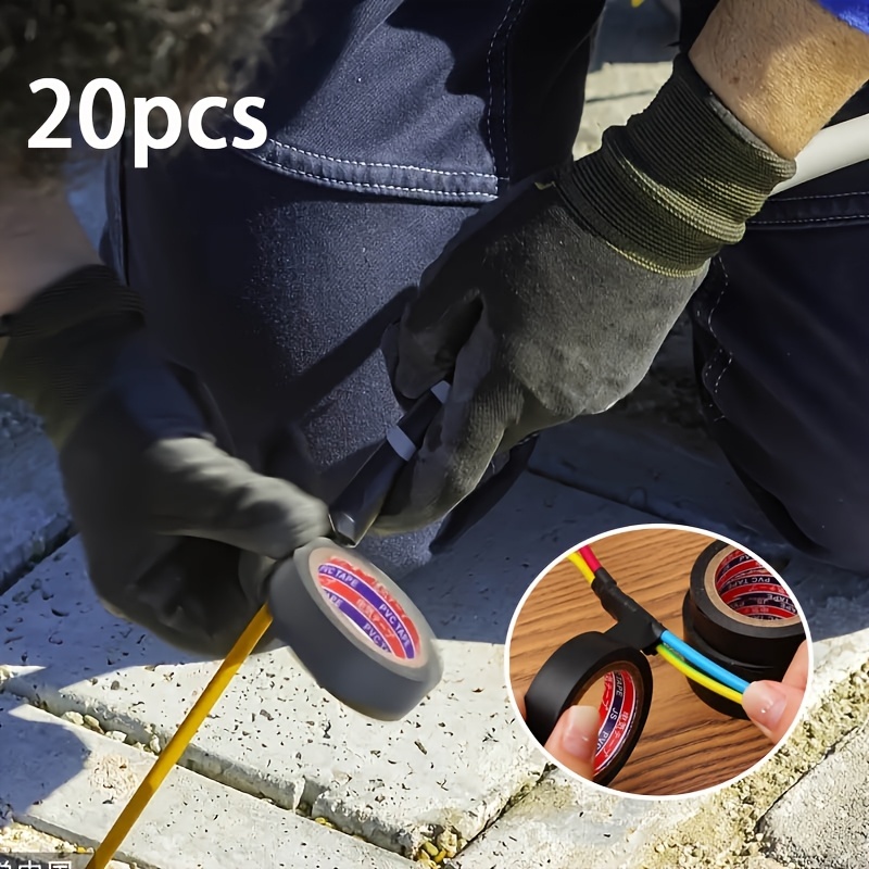 TEMU 20 Rolls Of Electrical Tape, Flame-retardant Indoor/outdoor High-temperature Resistant Insulation Tape, Tape