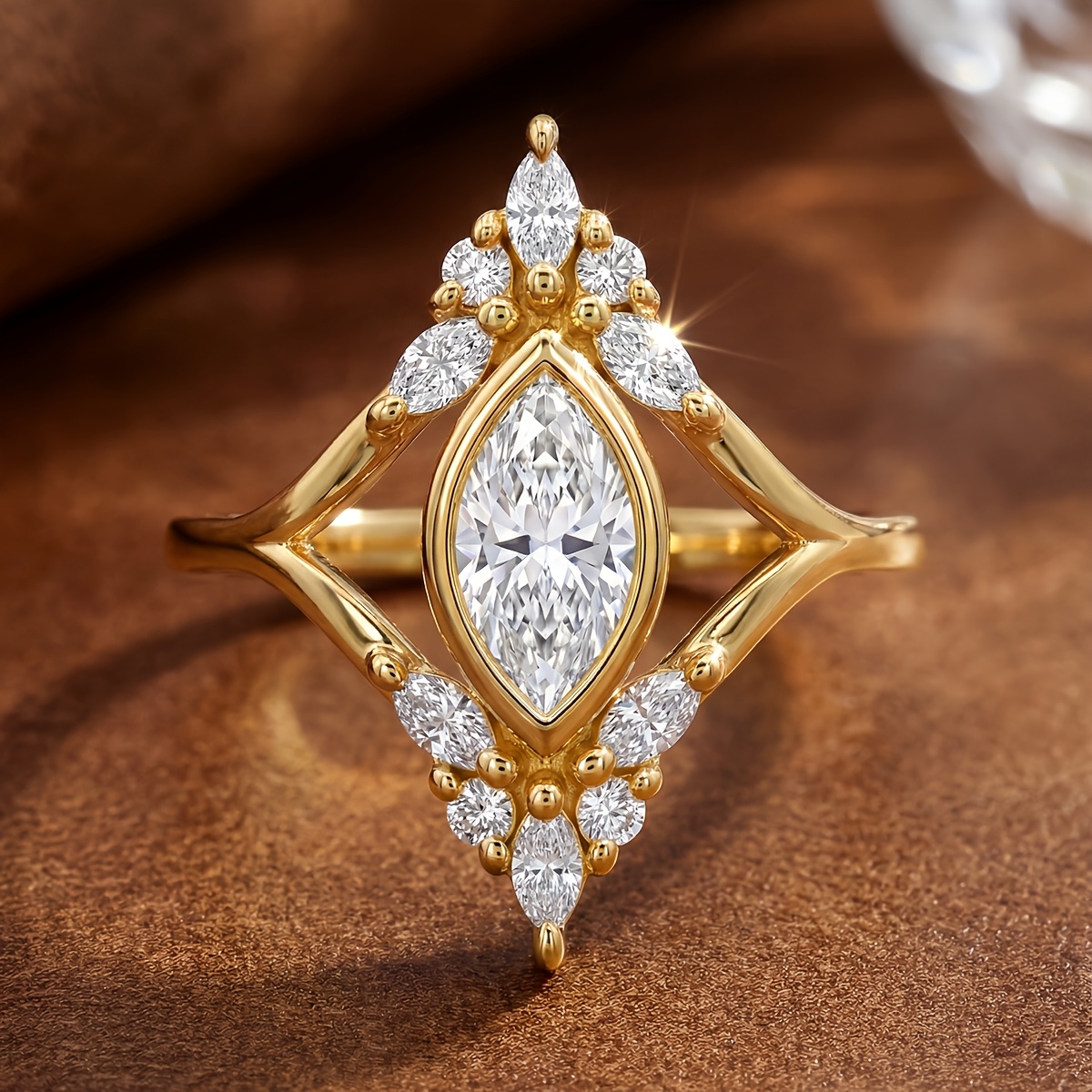 Easy Shining Horse Eye Ring for Women, Fashionable Design