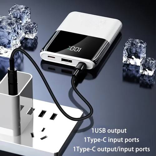 larawan ng item mini malaking kapasidad na portable charger, 22.5w 20000-10000mah na pag-charge ng power supply, usb 22.5w na pag-charge, pd20w na pag-charge, angkop para sa ios at systems, madaling dalhin, angkop para sa panlabas na emergency power supply, at isang magandang regalo