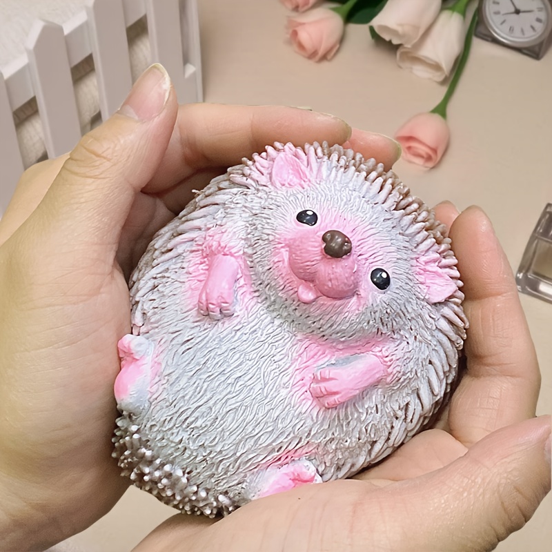 Fox Themed Squeeze Toy Pink Accents Realistic Cartoon Animal TPR Material
