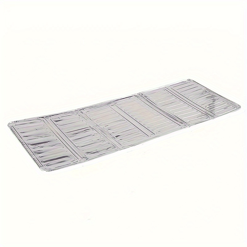 Temu TEMU 1pc Aluminum Kitchen Splash Guard - Heat-resistant Oil Barrier For Stove, Non-food Grade Metal Shield, Essential Cooking Accessory sold by Temu Affiliate Program