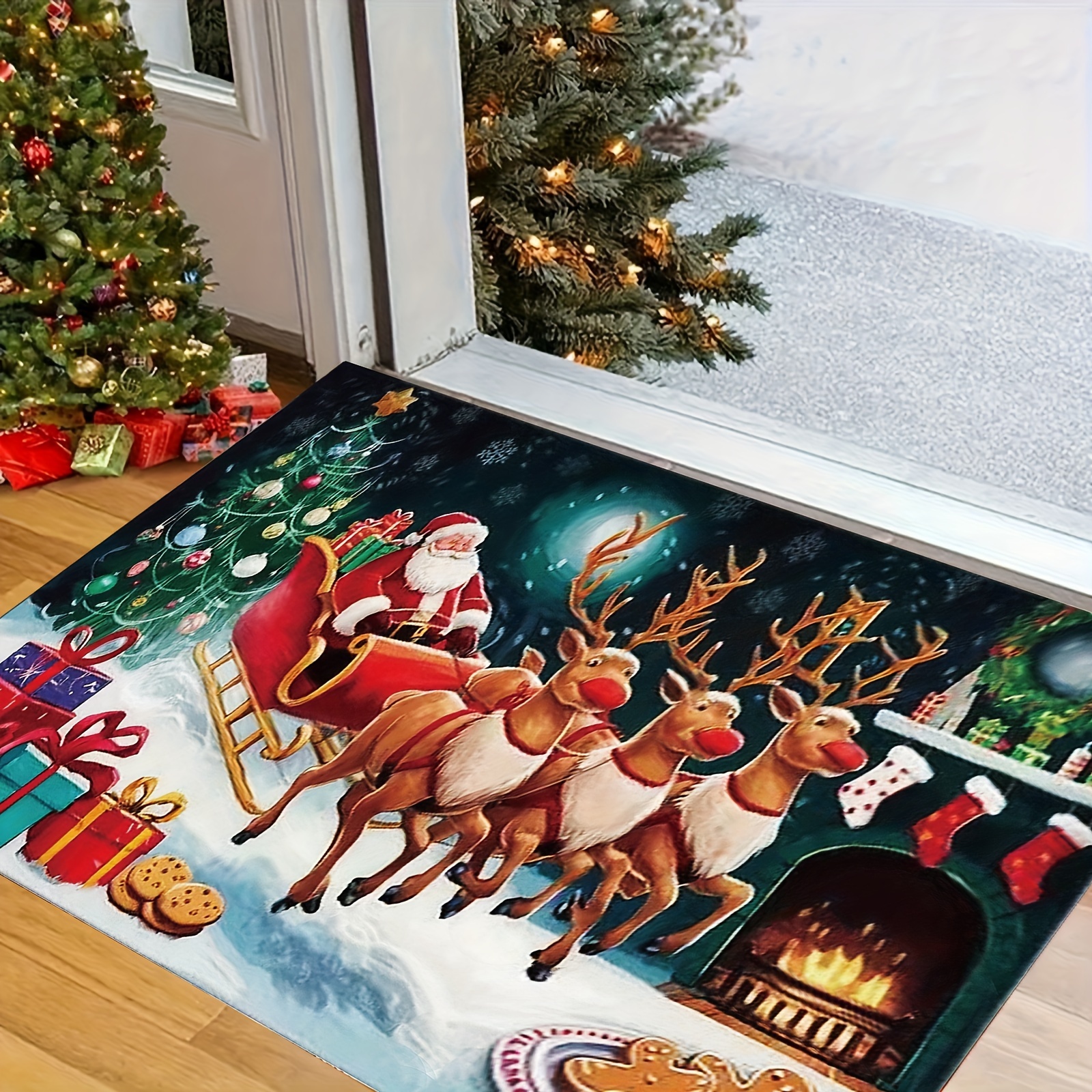 

Christmas Area Rug - , For Entryway, , & Bathroom Decor