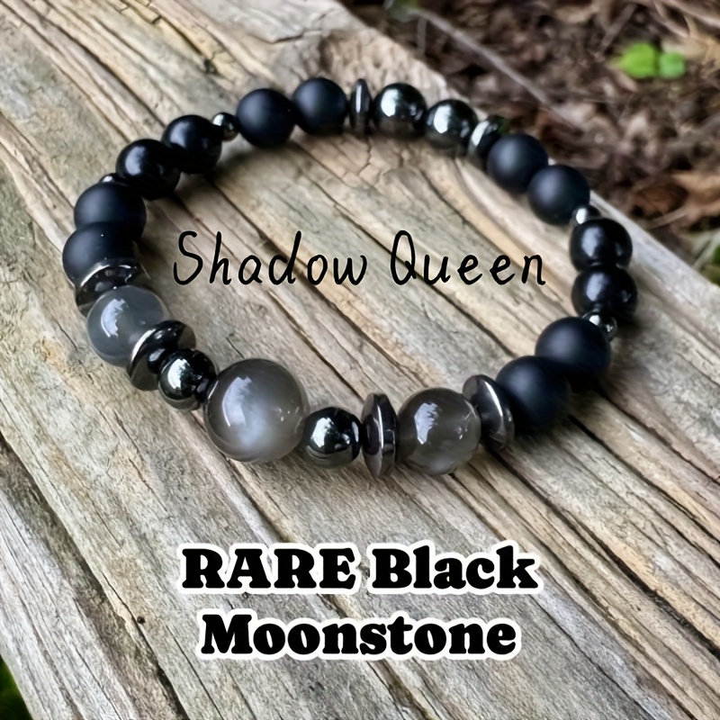 TEMU 1pc ' Bracelet, White And Black , Spiritual Protection And Spiritual Growth, Vintage Bohemian Style Jewelry Accessory For Men And Women, Couple