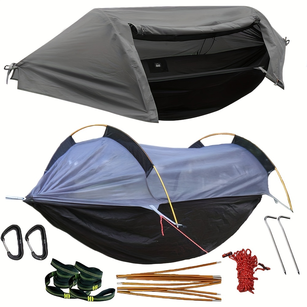 

With Mosquito Net And Rain Cover 3 In 1 Camping Tent 440 Lbs